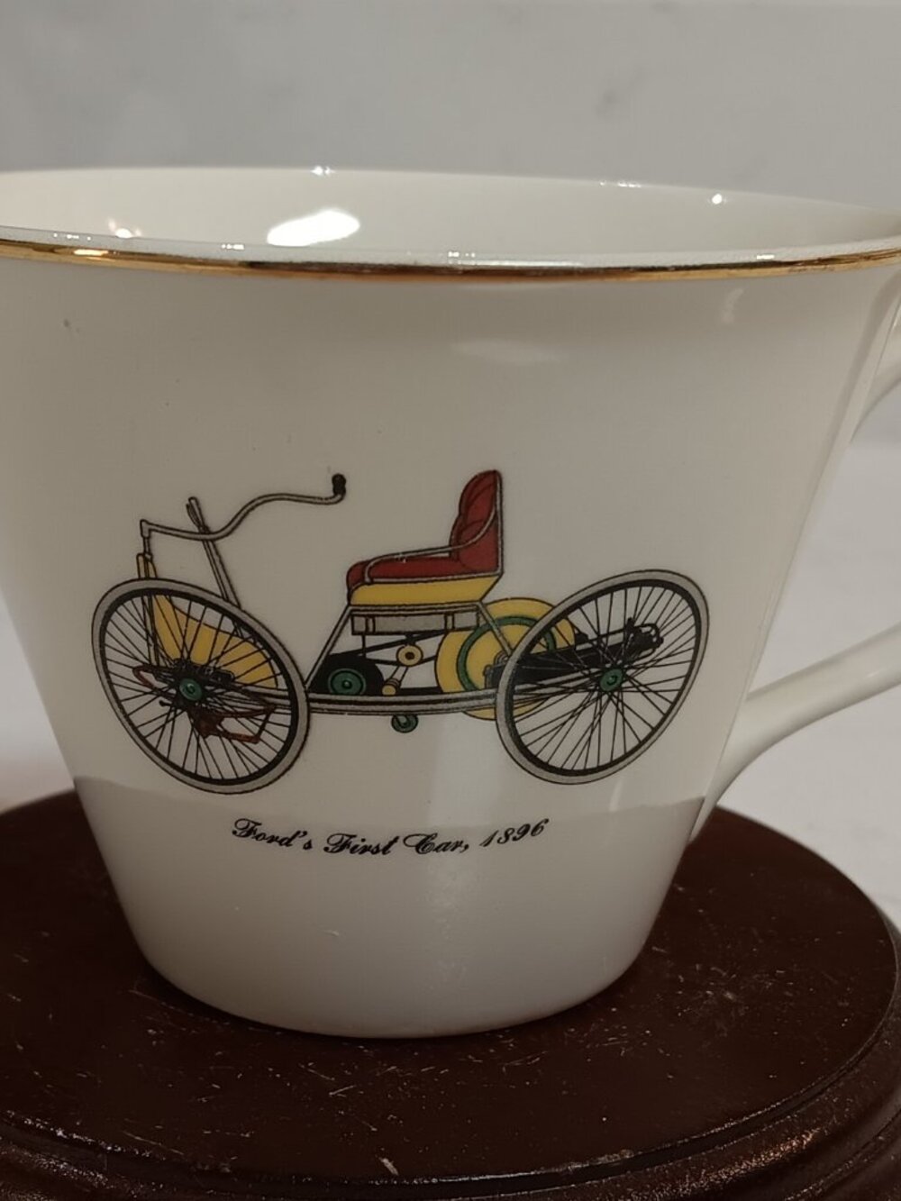 Vintage Salem 23k Gold Ford's First Car 1896 Collectors Cup